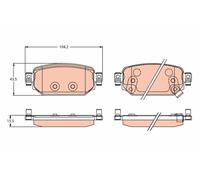 TRW GDB2172 Kit pastiglie freni