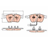 TRW GDB2177 Kit pastiglie freno, Freno a disco per BENTLEY