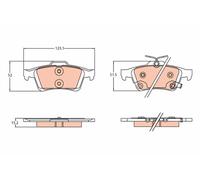 TRW GDB2178 Kit pastiglie freno, Freno a disco per FORD