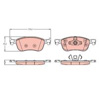 TRW GDB2186 Kit pastiglie freno, Freno a disco per FORD
