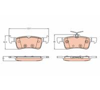 TRW GDB2194 - Kit pastiglie freno asse posteriore