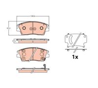 TRW GDB2197 KIT PASTIGLIE FRENO, FRENO A DISCO