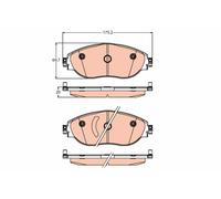 TRW GDB2219 Kit pastiglie freno, Freno a disco per AUDI,CUPRA,VW