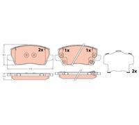 TRW GDB2329 Kit pastiglie freni