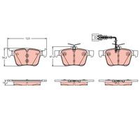 TRW GDB2358 Kit pastiglie freni