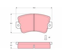 TRW GDB243 Kit pastiglie freno, Freno a disco per RENAULT
