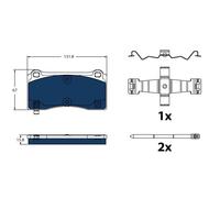 TRW GDB2431BTE Kit pastiglie freni