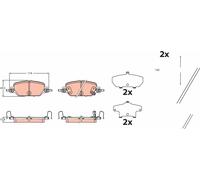 TRW GDB2513 Kit pastiglie freno, Freno a disco per HONDA