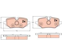 TRW Kit pastiglie freni GDB2573 – Freno a disco per BMW X1 (U11) 2 2022-