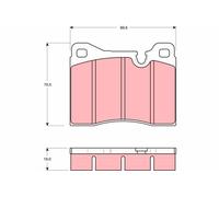 TRW GDB261 Kit pastiglie freno, Freno a disco per BMW