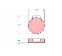 TRW GDB272 Kit Pastiglie Freno Disco Freno a Mano Frontale per Citroën 2 Cv Ami