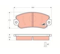 TRW GDB297 KIT PASTIGLIE FRENO, FRENO A DISCO