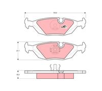 TRW GDB299 KIT PASTIGLIE FRENO, FRENO A DISCO