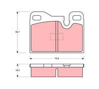 TRW GDB310 KIT PASTIGLIE FRENO, FRENO A DISCO