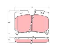 TRW GDB3106 Kit pastiglie freni