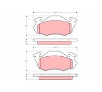 TRW GDB3136 Kit pastiglie freni Anteriore per SUBARU LIBERO Bus (E10, E12)