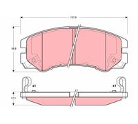 TRW GDB3162 Kit pastiglie freni