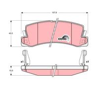 TRW GDB3164 KIT PASTIGLIE FRENO, FRENO A DISCO