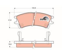 TRW GDB3165 Kit pastiglie freno, Freno a disco per HYUNDAI