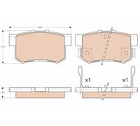 Set di pastiglie freno TRW GDB3175, posteriore