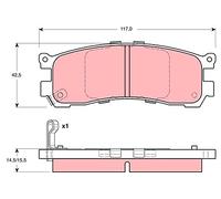 TRW GDB3179 Kit pastiglie freno, Freno a disco