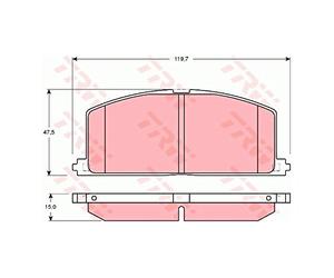TRW GDB3184 Kit pastiglie freno, Freno a disco