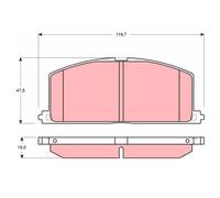 TRW GDB3184 Pastiglie Freno Anteriore per Toyota
