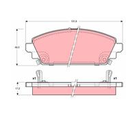 TRW GDB3189 Pastiglie Freno Ceppi Freno Frontale per Honda