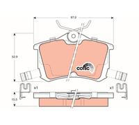 TRW GDB3190 Kit pastiglie freni