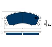TRW GDB3200BTE Kit pastiglie freni