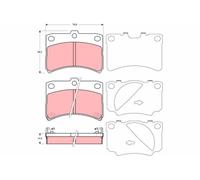 TRW GDB3219 Kit pastiglie freni Anteriore per DAIHATSU CUORE VI (L7)