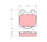 TRW GDB3233 Kit pastiglie freno, Freno a disco per LEXUS,TOYOTA