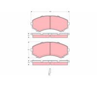 TRW GDB3254 Kit pastiglie freno, Freno a disco per FORD ASIA & OCEANIA,FORD AUST