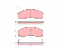 Set di pastiglie freno TRW GDB3261, anteriore