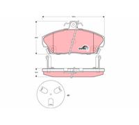 TRW GDB3267 Kit pastiglie freno, Freno a disco per HONDA