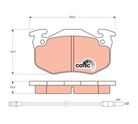 TRW GDB328 Kit pastiglie freno, Freno a disco per FORD AUSTRALIA,RENAULT