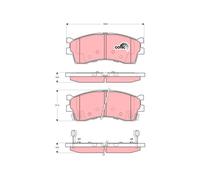 TRW GDB3285 KIT PASTIGLIE FRENO, FRENO A DISCO