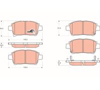 TRW GDB3317 Kit pastiglie freno, Freno a disco per ASTON MARTIN,FAW (TIANJIN),TO