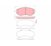 TRW GDB3326 Kit pastiglie freno, Freno a disco per MAZDA