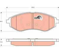 TRW GDB3330 Kit pastiglie freni