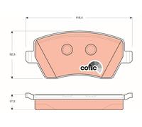 TRW GDB3332 Kit pastiglie freno, Freno a disco per DACIA,LADA,NISSAN,RENAULT