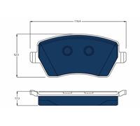 Set di pastiglie freno TRW GDB3332BTE, anteriore