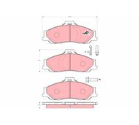 Trw Pattini Freno Mazda B-Serie (Un) 2.5 Td Gdb3353
