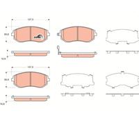 TRW GDB3371 Kit pastiglie freno, Freno a disco per SUBARU