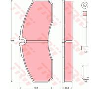 TRW GDB3385 Kit pastiglie freni