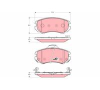 TRW GDB3386 Kit pastiglie freno, Freno a disco per HYUNDAI,KIA
