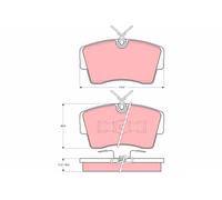 TRW GDB339 Kit pastiglie freno, Freno a disco per OPEL,VAUXHALL