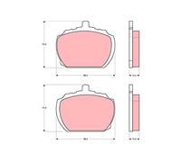 TRW GDB340 Kit pastiglie freno, Freno a disco