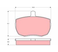 TRW GDB341 Kit pastiglie freno, Freno a disco per ALFA ROMEO,DAF,FORD,FORD AUSTR