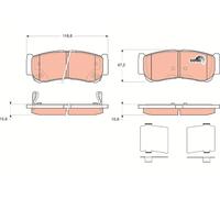 TRW GDB3419 KIT PASTIGLIE FRENO, FRENO A DISCO